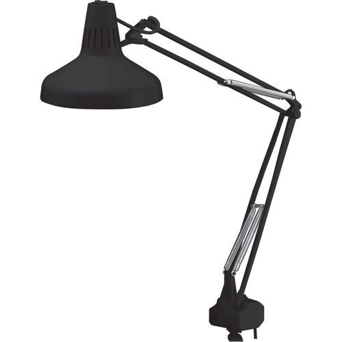 Heavy-duty Combination Task Light, 22/60 W, Fluorescent/Incandescent, 45" Neck, Black Nia-Chem Ltd.