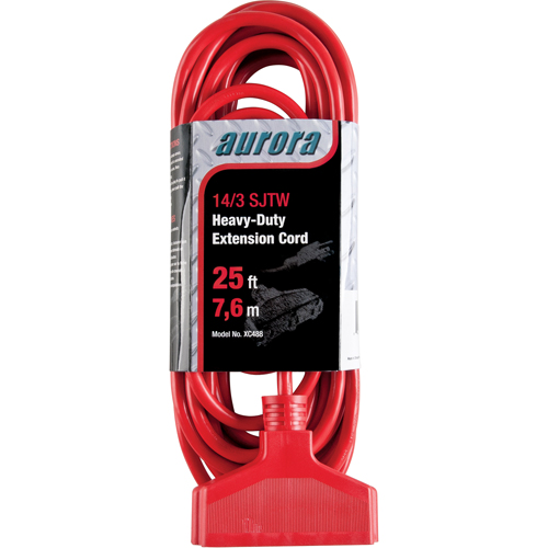 Cordon rallonge en vinyle, Ext&eacute;rieur, SJTW, AWG 14/3, 15 A, 3 prise(s), 25' Nia-Chem Ltd.