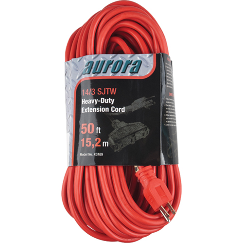 Cordon rallonge en vinyle, Ext&eacute;rieur, SJTW, AWG 14/3, 15 A, 3 prise(s), 50' Nia-Chem Ltd.