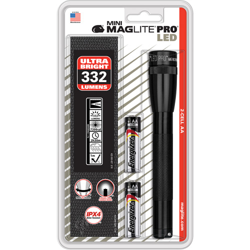 Lampes de poche Mini Pro, DEL, 332 lumens, Piles AA Nia-Chem Ltd.