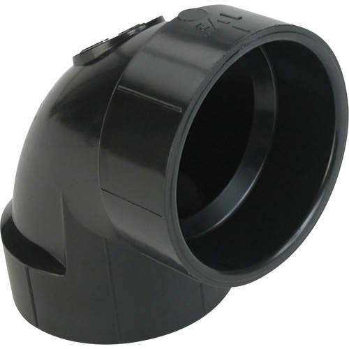 Long Radius 90° Elbow Fitting, Hub x Hub, Plastic, 1-1/2" Nia-Chem Ltd.