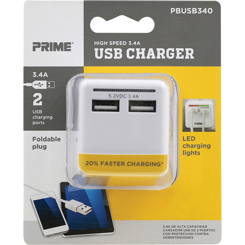 Chargeur USB Prime haute vitesse Nia-Chem Ltd.