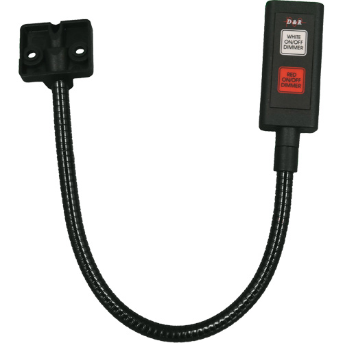 LED Gooseneck Maplight, 1 W, LED, 12" Neck, Black Nia-Chem Ltd.