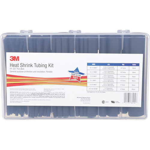 Heat Shrink Tubing, Thin Wall, 6", 1" (2.54cm) - 0.1875" (0.48cm) Nia-Chem Ltd.