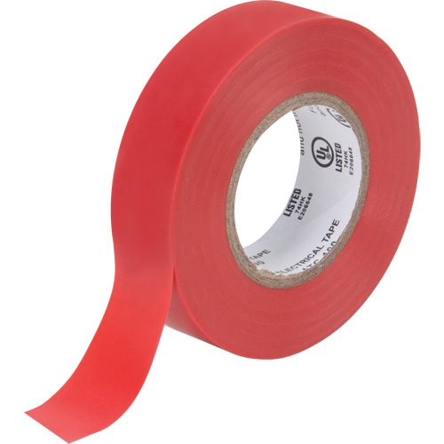 Electrical Tape, 19 mm (3/4") x 18 M (60'), Red, 7 mils Nia-Chem Ltd.