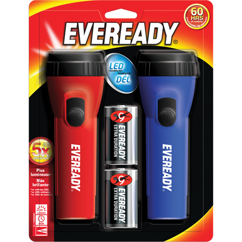 Trousse de lampe de poche &agrave; usage g&eacute;n&eacute;ral Eveready, DEL, 25 lumens, Piles D Nia-Chem Ltd.