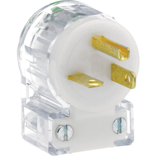 Angled Hospital Grade Extension Plug, Nylon, 20 Amps, 125 V Nia-Chem Ltd.
