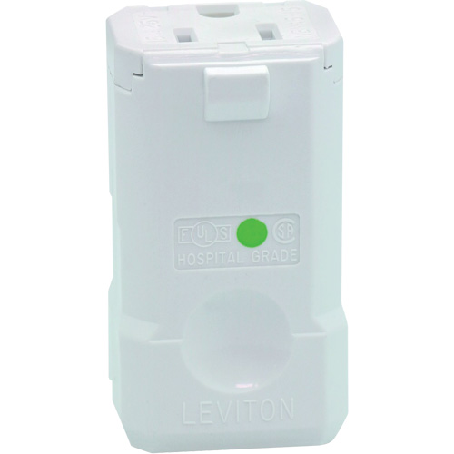 Connecteur de prise de rallonge de qualit&eacute; hospitali&egrave;re, 5-15R, Nylon Nia-Chem Ltd.