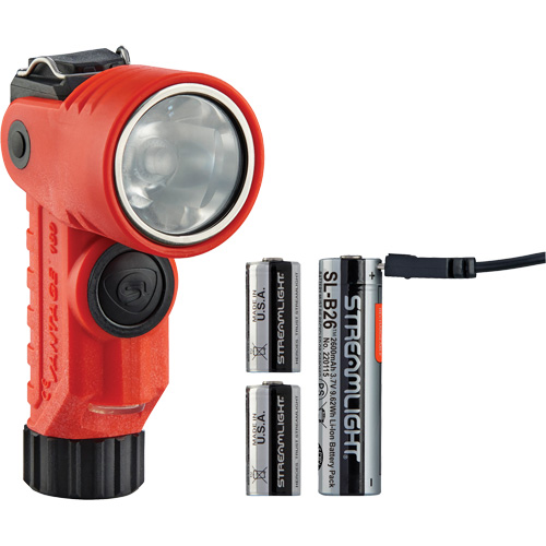 Vantage&reg; 180 X Multi-Fuel Helmet/Right Angle Flashlight, LED, Rechargeable/CR123A Batteries, Nylon Polymer Nia-Chem Ltd.