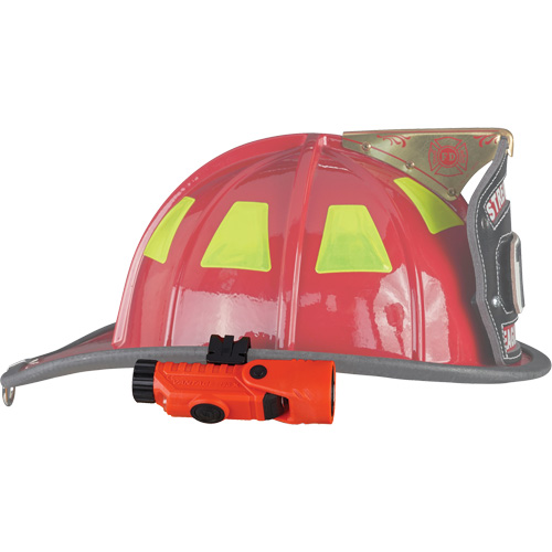 Vantage&reg; 180 X Multi-Fuel Helmet/Right Angle Flashlight, LED, Rechargeable/CR123A Batteries, Nylon Polymer Nia-Chem Ltd.