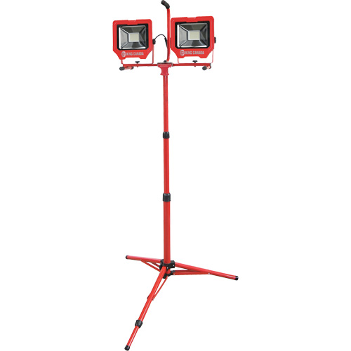 Twin Work Light with Tripod, LED, 72 W, 8000 Lumens, Aluminum Housing Nia-Chem Ltd.