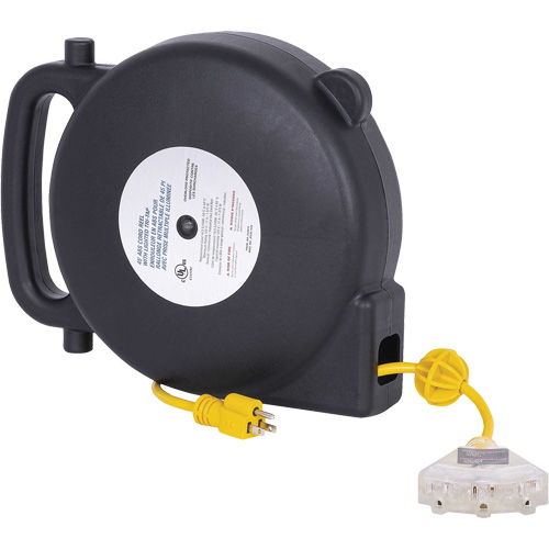 JPCR-1450 ABS Extension Cord Reel, Indoor/Outdoor, SJTW, 14 AWG, 13 A, 45' Nia-Chem Ltd.