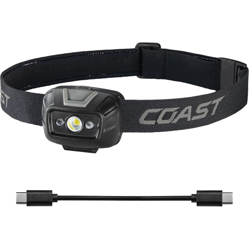 FL20R Dual Colour Wide Angle Flood Headlamp, LED, 520 Lumens, 2.5 Hrs. Run Time, Rechargeable Batteries Nia-Chem Ltd.