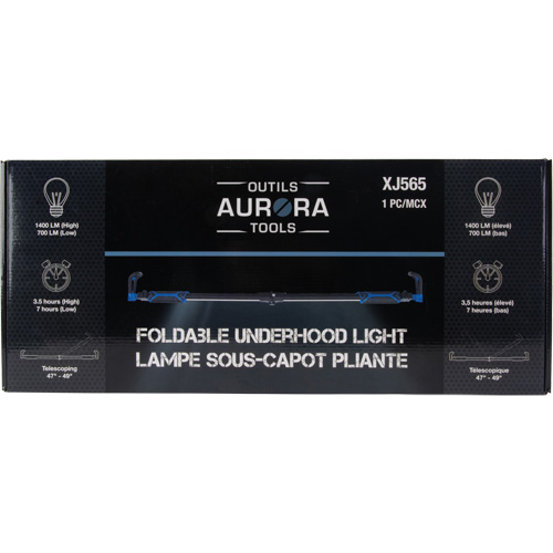 Foldable Underhood Work Light, Hook, Rechargeable, 1400 Lumens Nia-Chem Ltd.
