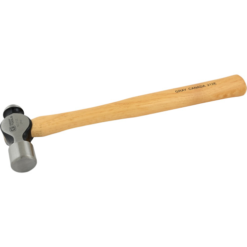 Ball Pein Hammer, 24 oz. Head Weight, Plain Face, Wood Handle Nia-Chem Ltd.