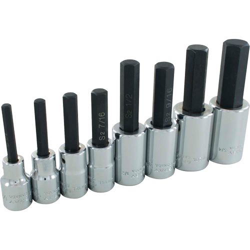 Hex Head SAE Socket Set, Hex, 1/2" Drive, 8 Pcs Nia-Chem Ltd.