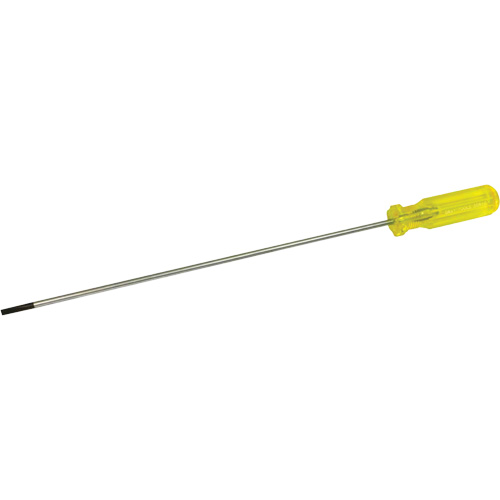 Tournevis &agrave; fente d'&eacute;lectricien, Tige de 3/16", Ronde, 15-1/2" lo, Prise en Plastique Nia-Chem Ltd.