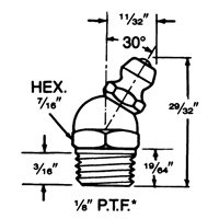 Raccord, Filetage de 1/8" Nia-Chem Ltd.
