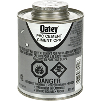 PVC Heavy-Duty Cement, 473 ml, Brush-Top Can, Grey Nia-Chem Ltd.