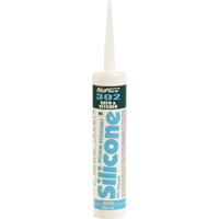 NuFlex&reg; 302 Bath And Kitchen Silicone Sealant, 300 ml, Cartridge, Clear Nia-Chem Ltd.