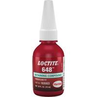 648 High Strength/Rapid Cure Retaining Compounds, 10 ml, Bottle, Green Nia-Chem Ltd.