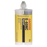 Adh&eacute;sifs structuraux non corrosifs pour les composants &eacute;lectriques E-60NC, 400 ml, Cartouche double, Deux composants, Noir Nia-Chem Ltd.