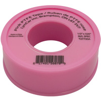 Teflon&reg; Tape, 520" L x 1/2" W, Pink Nia-Chem Ltd.