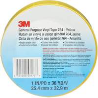 Ruban en vinyle pour travaux g&eacute;n&eacute;raux 764, 25,4 mm (1") la x 32,9 m (108') lo, 5 mils, Jaune Nia-Chem Ltd.