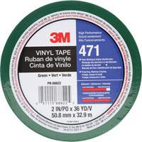 471 Vinyl Tape, 50.8 mm (2") W x 32.9 m (108') L, 5.2 mils, Green Nia-Chem Ltd.