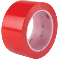 471 Vinyl Tape, 50.8 mm (2") W x 32.9 m (108') L, 5.3 mils, Red Nia-Chem Ltd.