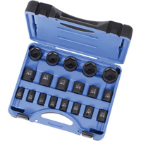 PS1912 SAE 6-Point Socket Set, 19 Pcs, Impact, 1/2" Drive Size, Deep Nia-Chem Ltd.