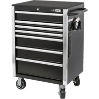 HDRC2807 HD Series Roller Cabinet, 7 Drawers, 27-4/5" W x 21-27/50" D x 40-31/100" H, Black Nia-Chem Ltd.