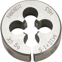 Split Circular Die, M10 X 1.5 Thread, High Speed Steel Nia-Chem Ltd.