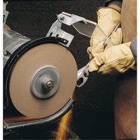 Meules d'abrasion & de polissage Scotch-brite, 6" dia. x 1" la, Arbre 1", Oxyde d'aluminium Nia-Chem Ltd.