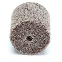 Meule d'abrasion et de polissage unitaris&eacute;e Scotch-Brite, 1" x 1", Arbre de 3/16"-7, Grain de Moyen, Oxyde d'aluminium Nia-Chem Ltd.