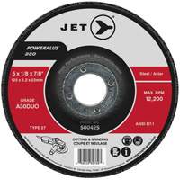 Powerplus DUO Cutting/Grinding Wheel, 4-1/2" x 1/8", 7/8" Arbor, Type 27, A30DUO Grit Nia-Chem Ltd.
