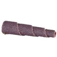 Cartouche de bande abrasive conique ALO, 100 Grain, 5/8" dia., Oxyde d'aluminium, 1-1/2" lo, 1/8" Dimension de l'arbre Nia-Chem Ltd.