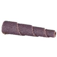 Cartouche de bande abrasive conique ALO, 60 Grain, 3/4" dia., Oxyde d'aluminium, 1-1/2" lo, 3/16" Dimension de l'arbre Nia-Chem Ltd.