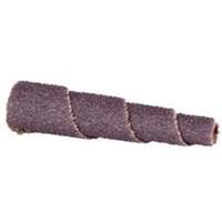 Cartouche de bande abrasive conique ALO, 80 Grain, 3/4" dia., Oxyde d'aluminium, 1-1/2" lo, 3/16" Dimension de l'arbre Nia-Chem Ltd.