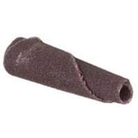 Cartouche de bande abrasive conique ALO, 100 Grain, 3/16" dia., Oxyde d'aluminium, 1" lo, 1/8" Dimension de l'arbre Nia-Chem Ltd.