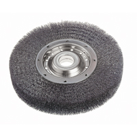 Crimped Wire Wheel Brushes - Wide Face, 6" Dia., 0.0118" Fill, 2" Arbor Nia-Chem Ltd.