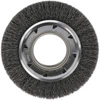 Crimped Wire Wheel Brush - Medium Face, 4-1/4" Dia., 0.012 Fill, 2" Arbor Nia-Chem Ltd.