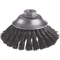 Brosses-boisseau &agrave; fils nou&eacute;s - Brosse-boisseau &eacute;vas&eacute;e, Dia. 6", Fils 0,02", Arbre 5/8"-11, Acier Nia-Chem Ltd.