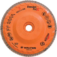 Disque &agrave; lamelles Enduro-Flex, 4-1/2" x 5/8"-11, Type 27, Grain 80, Alumine de zirconium Nia-Chem Ltd.