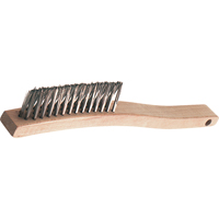 V-Groove Long Handle Scratch Brushes, Stainless Steel, 3 x 14 Wire Rows, 13-3/4" Long Nia-Chem Ltd.