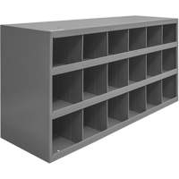 Armoires pour bacs de rangement en acier, 33-3/4" la x 12" p x 19-1/4" h, Gris Nia-Chem Ltd.