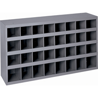 Armoires pour bacs de rangement en acier, 33-3/4" la x 12" p x 19-1/4" h, Gris Nia-Chem Ltd.