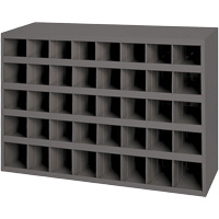 Armoires pour bacs de rangement en acier, 33-3/4" la x 8-1/2" p x 22-1/4" h, Gris Nia-Chem Ltd.