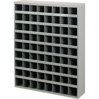 Armoires pour bacs de rangement en acier, 33-3/4" la x 8-1/2" p x 42" h, Gris Nia-Chem Ltd.