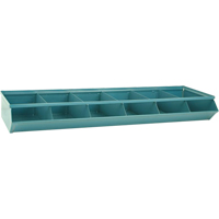 Bacs sectionnels superposables, Cap. 100 lb, 37" la x 12" p x 4-1/2" h, Bleu Nia-Chem Ltd.